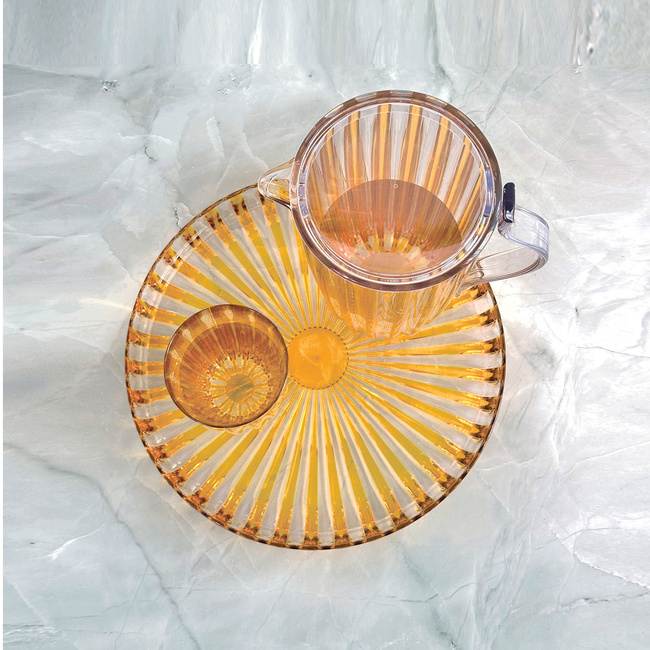 tacki okrągłe do serwowania 31 cm amber - guzzini