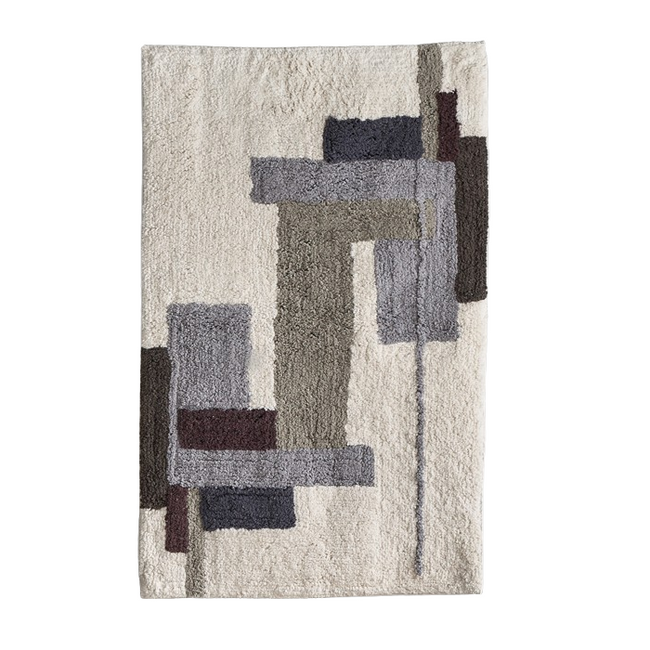 Tkanina dekoracyjna na ścianę Villa Collection Laerk 110 × 70 cm, szara i biała