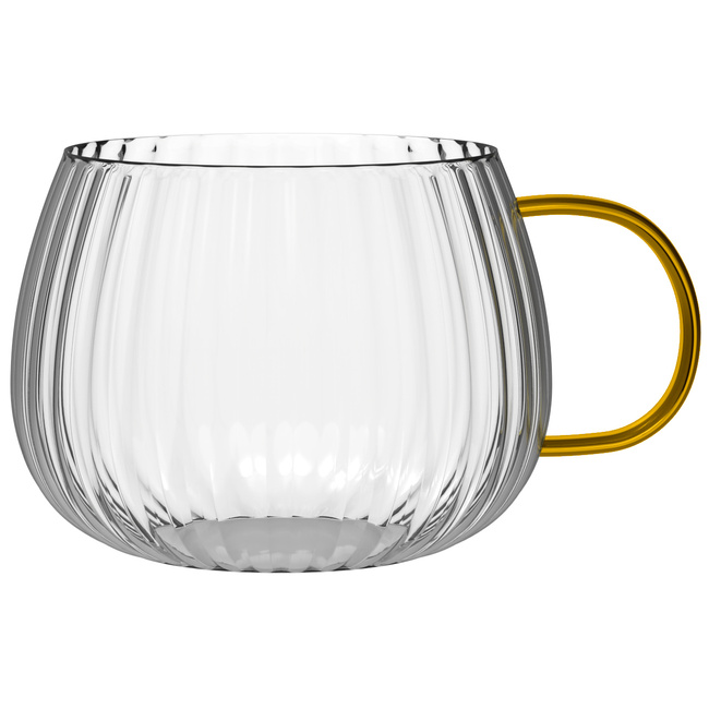 Komplet 2 szklanek z żółtym uchem 350 ml Tulip 1227