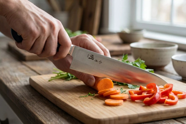 Nóż szefa kuchni Fuji Cutlery Akira Reigetsu FC-0107, ostrze 21 cm