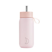 Termiczny kubek 2w1 ze słomką | 750ml | Różowy series 2 - Chillys bottles