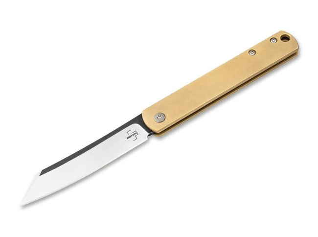 Böker Plus Zenshin 42 Brass Nóż Składany Ostrze 7.5 cm