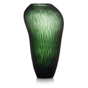 wazony dekoracyjne 36 cm zielone szkło ivv