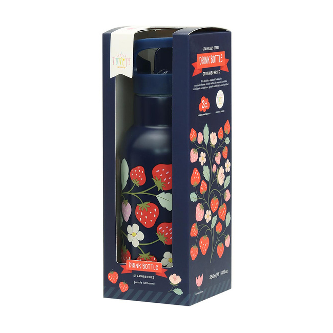 Butelka termiczna dla dzieci Strawberries 350 ml - A Little Lovely Company