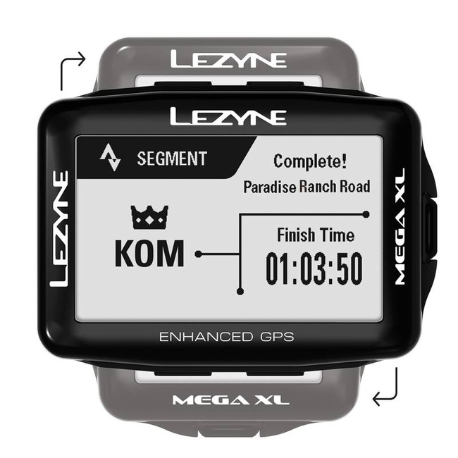 Liczniki rowerowe LEZYNE MEGA XL GPS HRSC Loaded z opaską na serce i czujnikiem prędkości/kadencji