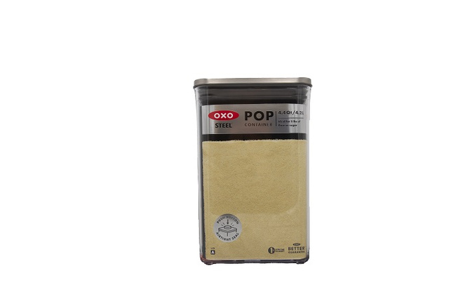 Pojemnik Pop 4,2L kwadratowy - Steel - OXO