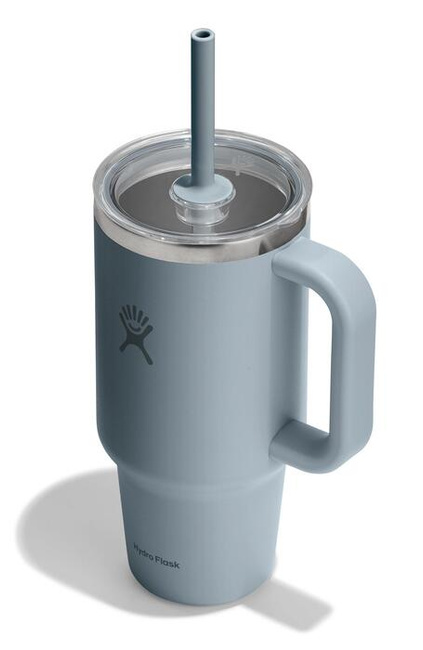 Kubek termiczny Hydro Flask 32 oz Travel Tumbler ze słomką i uchwytem, Shale Grey