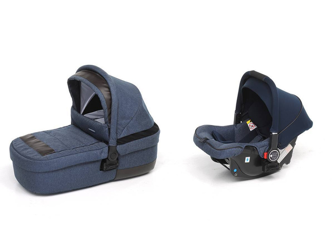 Wózek 3w1 Foppapedretti Iwood Jeans Granatowy