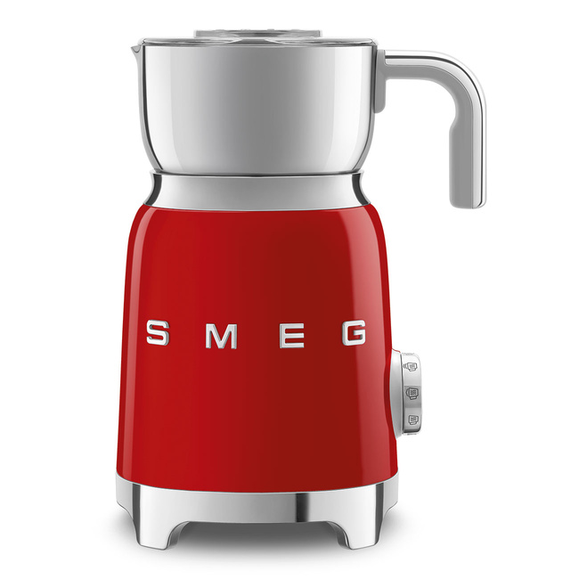 Smeg - Spieniacz do mleka, czerwony 50's Style MFF11RDEU Czerwony