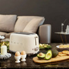 Smeg - Toster, dwie kromki, kremowy Tsf01creu 50's Style