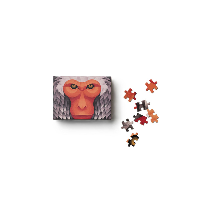 Puzzle Printworks Japanese Macaque, 100 elementów, małe, do podróży