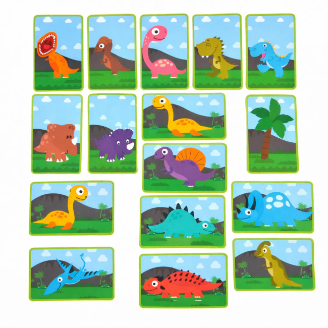 EXTRALINK Kids Układanka Magnetyczna 64 el Dinozaury Książka Puzzle dla Dzieci