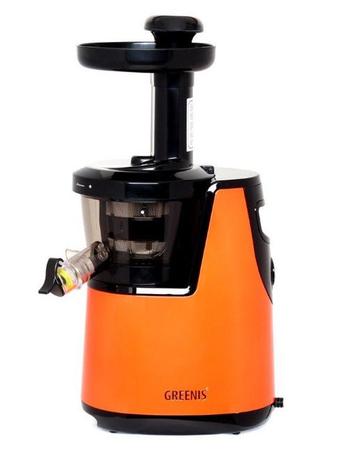 Greenis F-9010 pomarańczowa pionowa wyciskarka wolnoobrotowa do soków