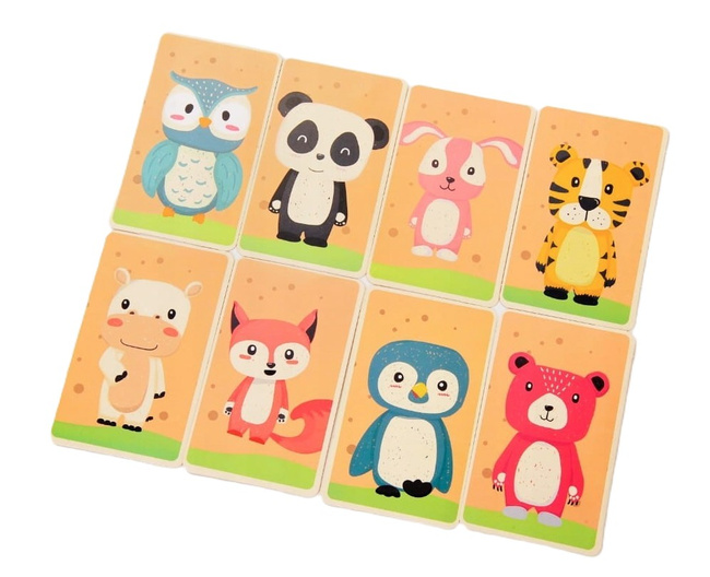 Extralink Kids | Układanka magnetyczna dla dzieci | Książka, Puzzle, 68 el. Zwierzątka