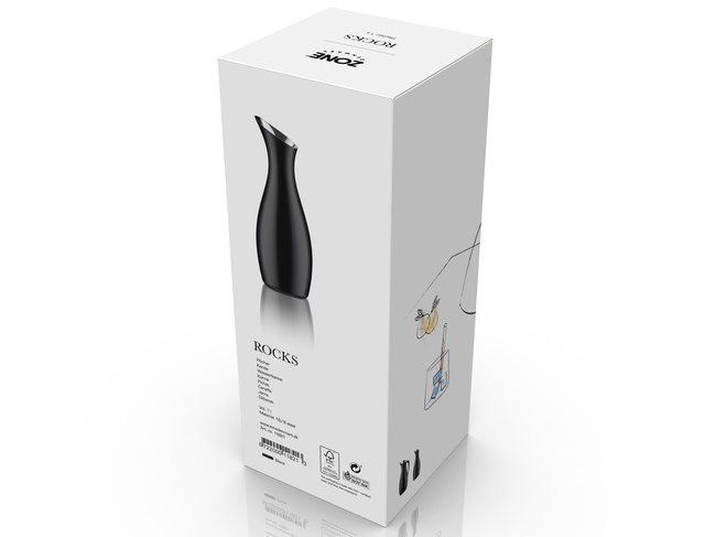 Dzbanek Na Wodę 1l Rocks Black 11821 - Zone Denmark