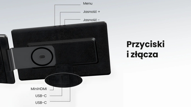Extralink Smart Life S9g 16" | Przenośne monitory do laptopa | 2 monitory, Ips, 1920x1200