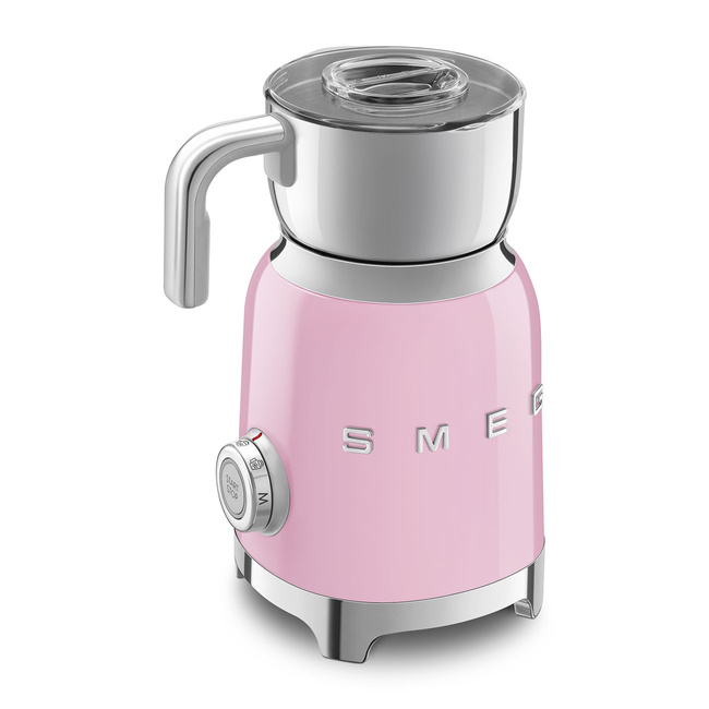 Smeg - Spieniacz do mleka, 50'S Style - pastelowy róż MFF11PKEU