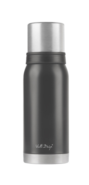 Termosy turystyczne z 2 kubkami 1L Fuori grafitowy - Vialli Design