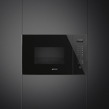 Smeg - Kuchenka Mikrof, 25l, Linea, Czarny Fmi125n Linea
