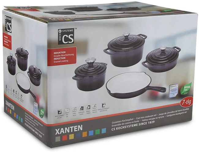 Zestaw naczyń żeliwnych 4 szt. Xanten black - Carl Schmidt Sohn