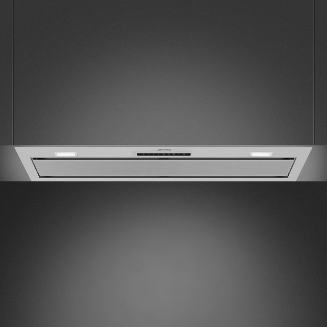 Smeg - Okap kuchenny, 90 cm Universal KSG9P4X Stal nierdzewna.