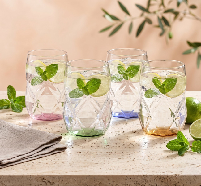 Szklanki 450 ml Geo Fondo Green - Vialli Design