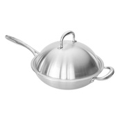 Shiori - Stainless Steel 304 Patelnia Wok 28cm x 8,20 Cm Indukcja
