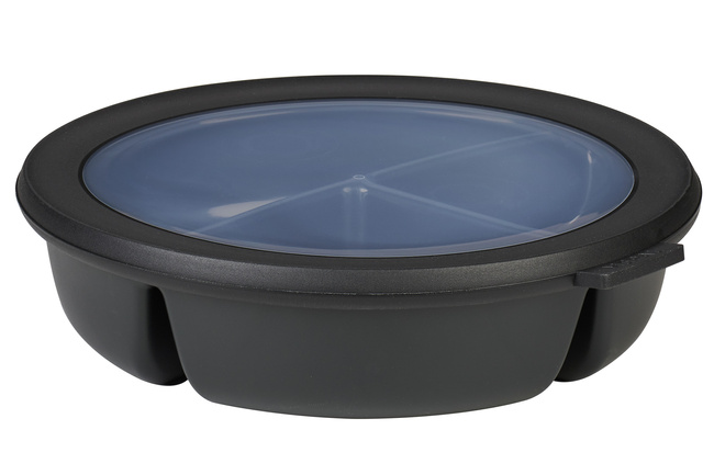 Miska obiadowa Cirqula Bento 3 przegrody 250 250 500 ml Nordic black Mepal