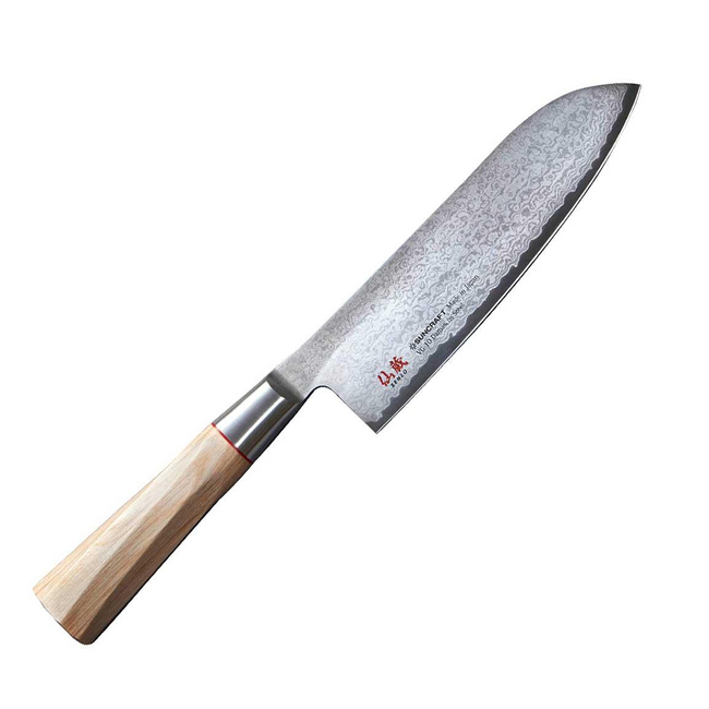 Suncraft Senzo Twisted Octagon nóż Santoku 16.7 cm