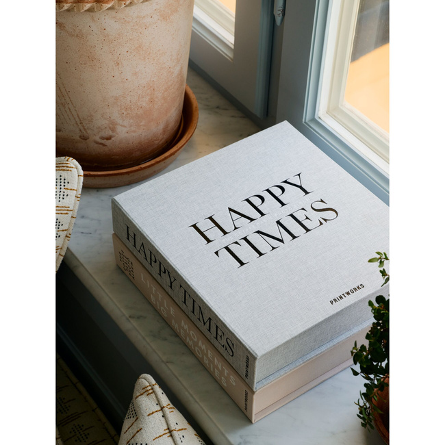 Album na zdjęcia Printworks Happy Times S, szary, kompaktowy, 60 stron