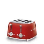 Smeg - Toster, Cztery Kromki, Czerwony Tsf03rdeu 50's Style