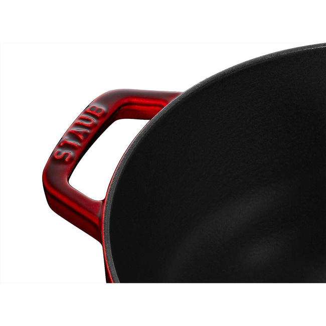 Garnek żeliwny okrągły lilia 3.5 ltr, grenadynowy - Staub