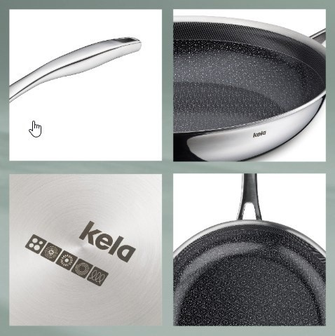 Patelnia Z Powłoką Strukturalną 24cm Flavoria - Kela