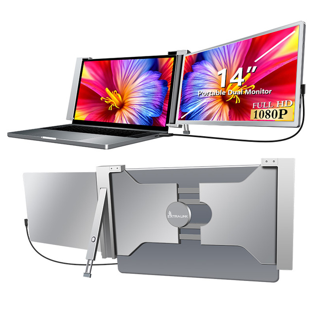 Extralink Smart Life S14 14" | Przenośne Monitory Do Laptopa | 2 Monitory, Ips, 1920x1200