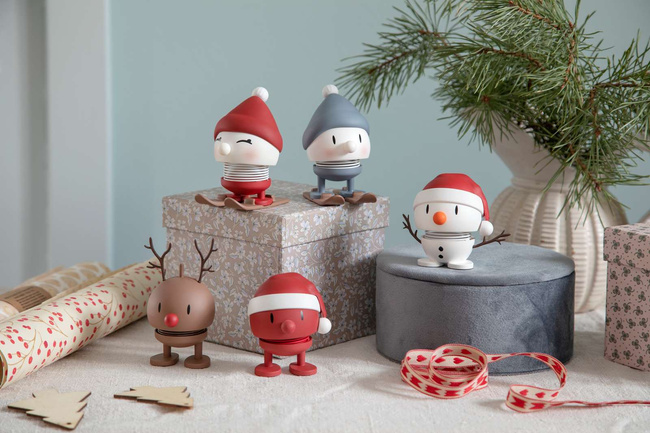 Figurki dekoracyjne soft Santa Snowman S White - Hoptimist