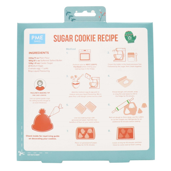 Pme zestaw 3 foremek do ciastek zimowe ubrania