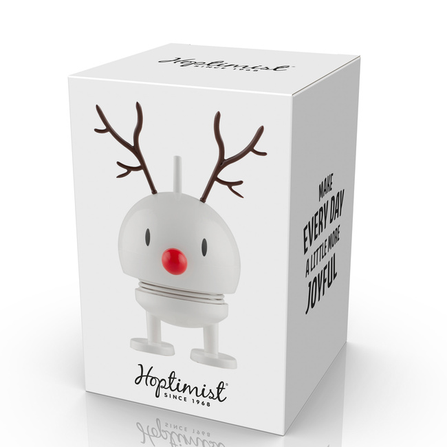 Figurka Hoptimist Reindeer Bumble S Biały 26276 - Hoptimist