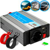 Przetwornica napięcia Extralink OPIM-600W, 12 V na 230 V, USB-A i USB-C
