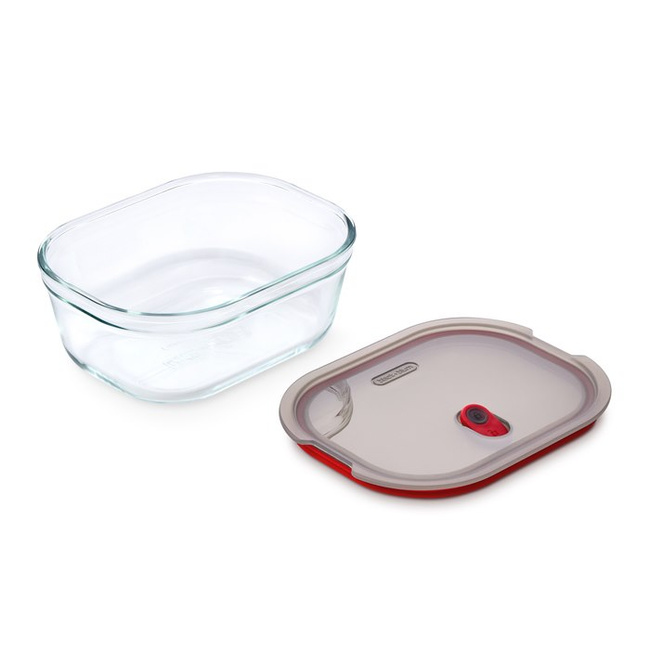 Pojemnik szklany Black+Blum Stack+Nest L, 1,2 l, na większe porcje