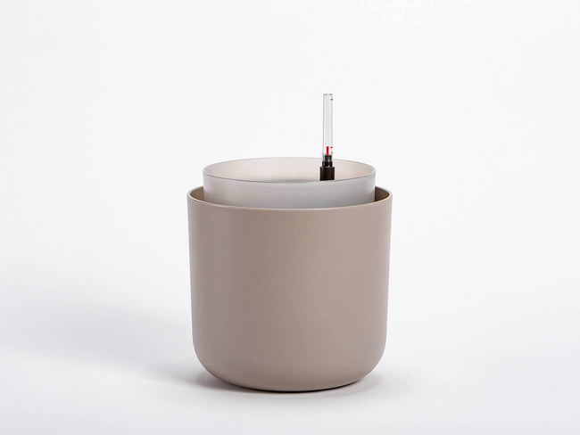 Plastia Tolita Donica Samonawadniająca Okrągła 19 cm - jasnoszary