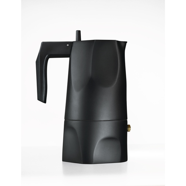 Zaparzacz do espresso, ciśnieniowy, czarny, na 3 filiżanki - Alessi