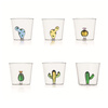 Szklanki niskie Ichendorf Milano Desert Plants 300 ml, komplet 6 szt., z kaktusem