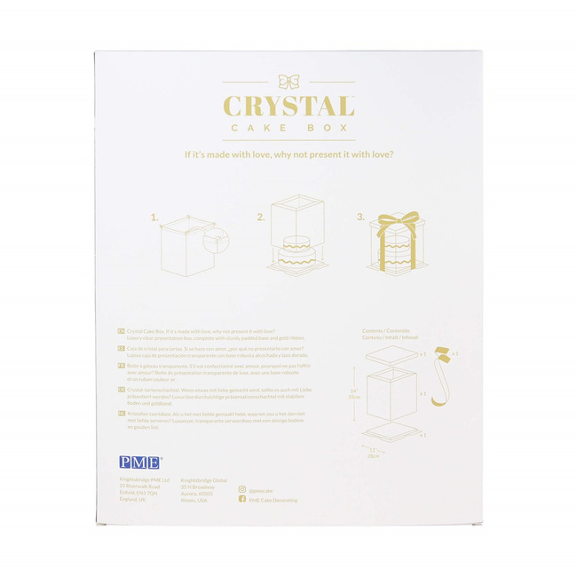 Pme Przezroczyste Pudełko Na Ciasto 250 Mm