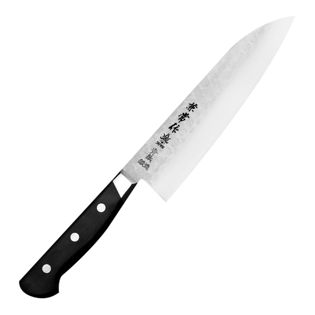 Kanetsune Yh-3000 Santoku Knife 18 Cm With Aogami#2 Blue Steel Core And Stainless Steel Cladding