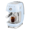 Smeg - Ekspres do kawy, kolbowy ECF03PBEU 50's Style - niebieski