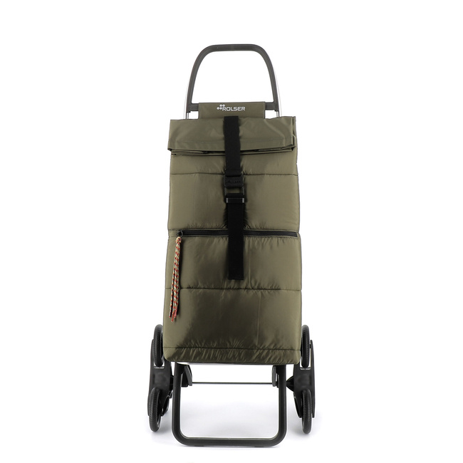 torby na zakupy na kółkach big polar 6 khaki - rolser