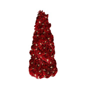 Ozdoba świąteczna choinka Rituali Domestici Rossondoro, czerwono-złota, 40 cm