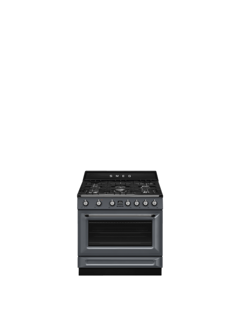 Smeg - Kuchnia wolnostojąca z płytą gazową Victoria Tr90Gmgr Niebieskoszary