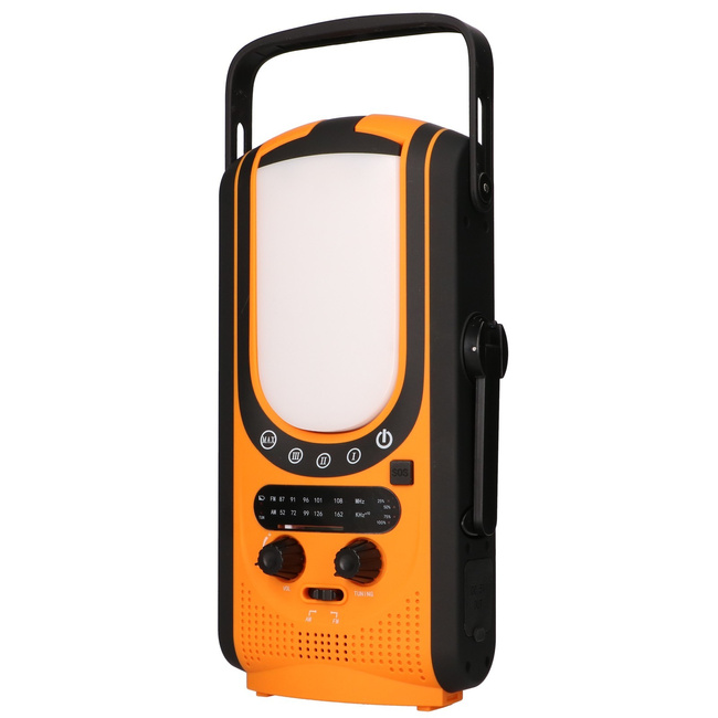 EXTRALINK Radio Awaryjne Solarne z Korką Dynamo Powerbank 6000mAh Latarka SOS