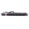 Extralink Listwa zasilająca 19" 1U 7 gniazd EU z wyłącznikiem 2m EXPDU7EU